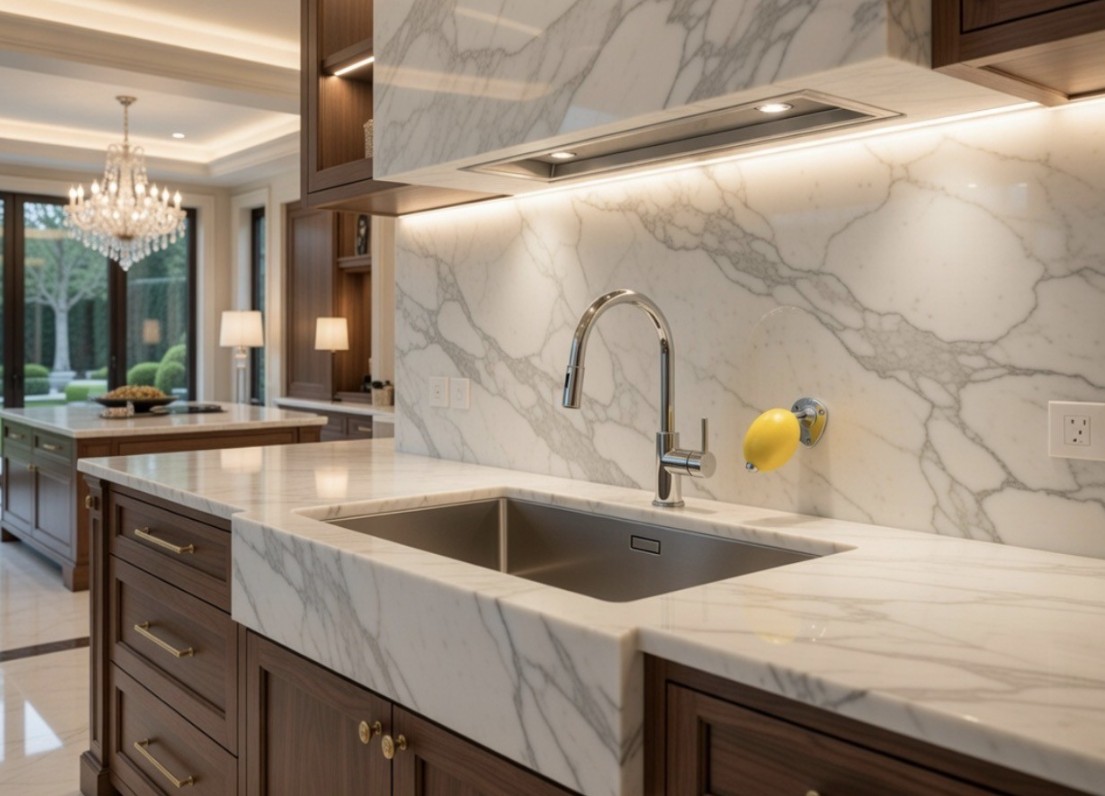 Rotating French Lemon Soap and Brushed Metal Holder - Image 3